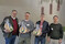Von links: ZDG-Prsident Hans-Peter Goldnick, die Referenten Dr. Christian Halm und Mark Paulmann sowie der Vorsitzende des GWV Saarland, Martin Kraemer, auf der Mitgliederversammlung am 11. Februar 2025.