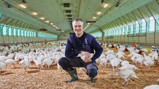 Christoph Klomburg beteiligt sich an der Tierhaltungsform der Initiative Tierwohl und dem staatlichem Tierhaltungskennzeichen.