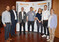 Veranstalter und Referenten blickten positiv in die Zukunft: (v.l.) Christian Schnierle, VencoTec, Andreas Schweiger, Geschftsfhrer der Lohmann Sd Gesellschaften, Moderator Prof. Dr. Michael Grashorn, Rik van de Ven, Vencomatic Group, Dr. Kathrin Toppel, Hochschule Osnabrck, Dr. Christian Lamping, Big Dutchman, und Katharina Bornhold, Rewe Group.