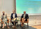 Podiumsdiskussion auf dem NGW-Zukunftsforum mit Silvia Breher, Parlamentarische Staatssekretrin im BMLEH, Jens Lnneker, Geschftsfhrer rheingold Salon, Friedrich-Otto Ripke, NGW-Vorsitzender.