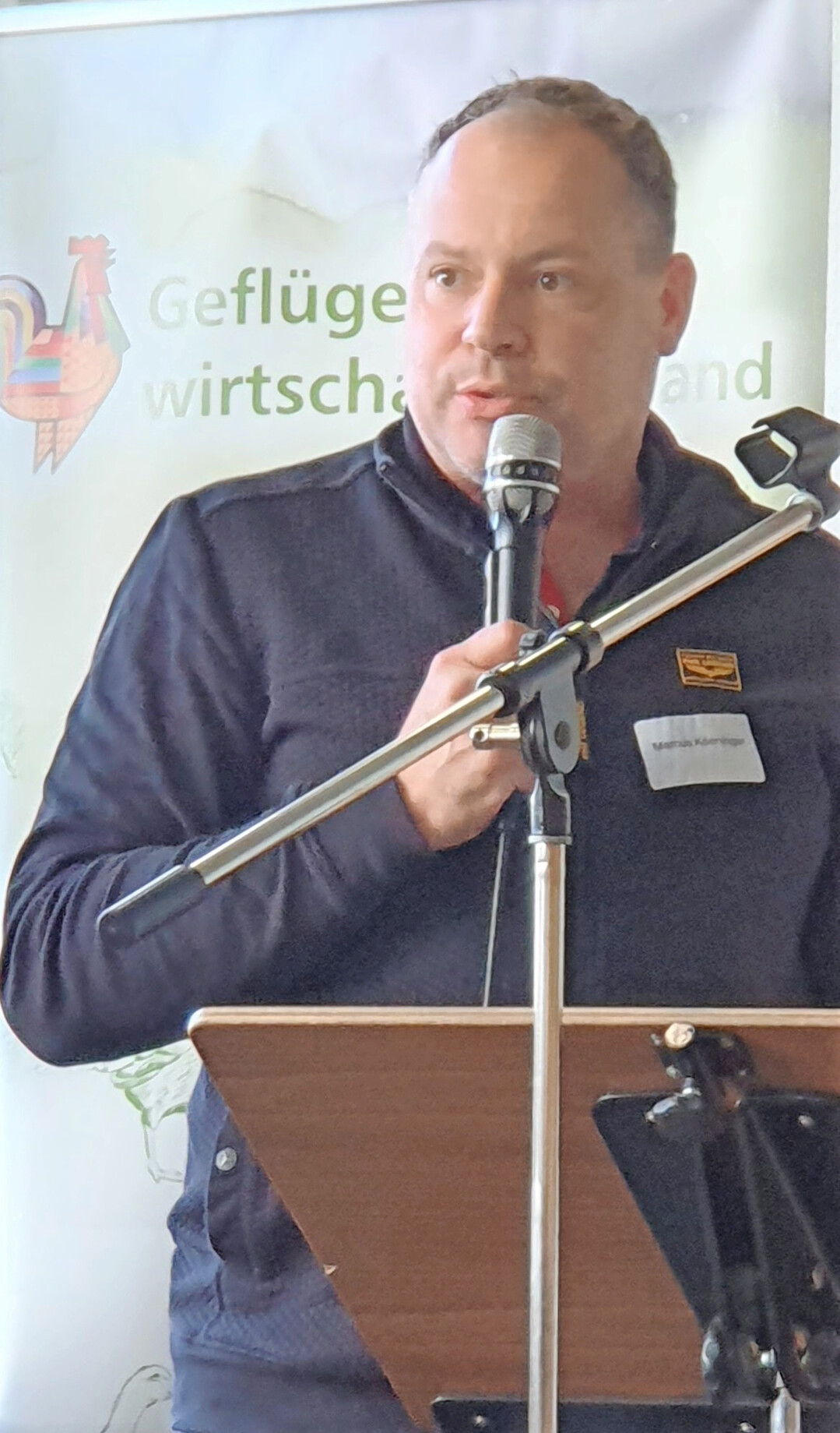 Marcus Knninger, Vorstandsmitglied im Geflgelwirtschaftsverband und Vertreter der Putenbranche, berichtete ber die aktuelle Situation der Putenhaltung in Deutschland. 