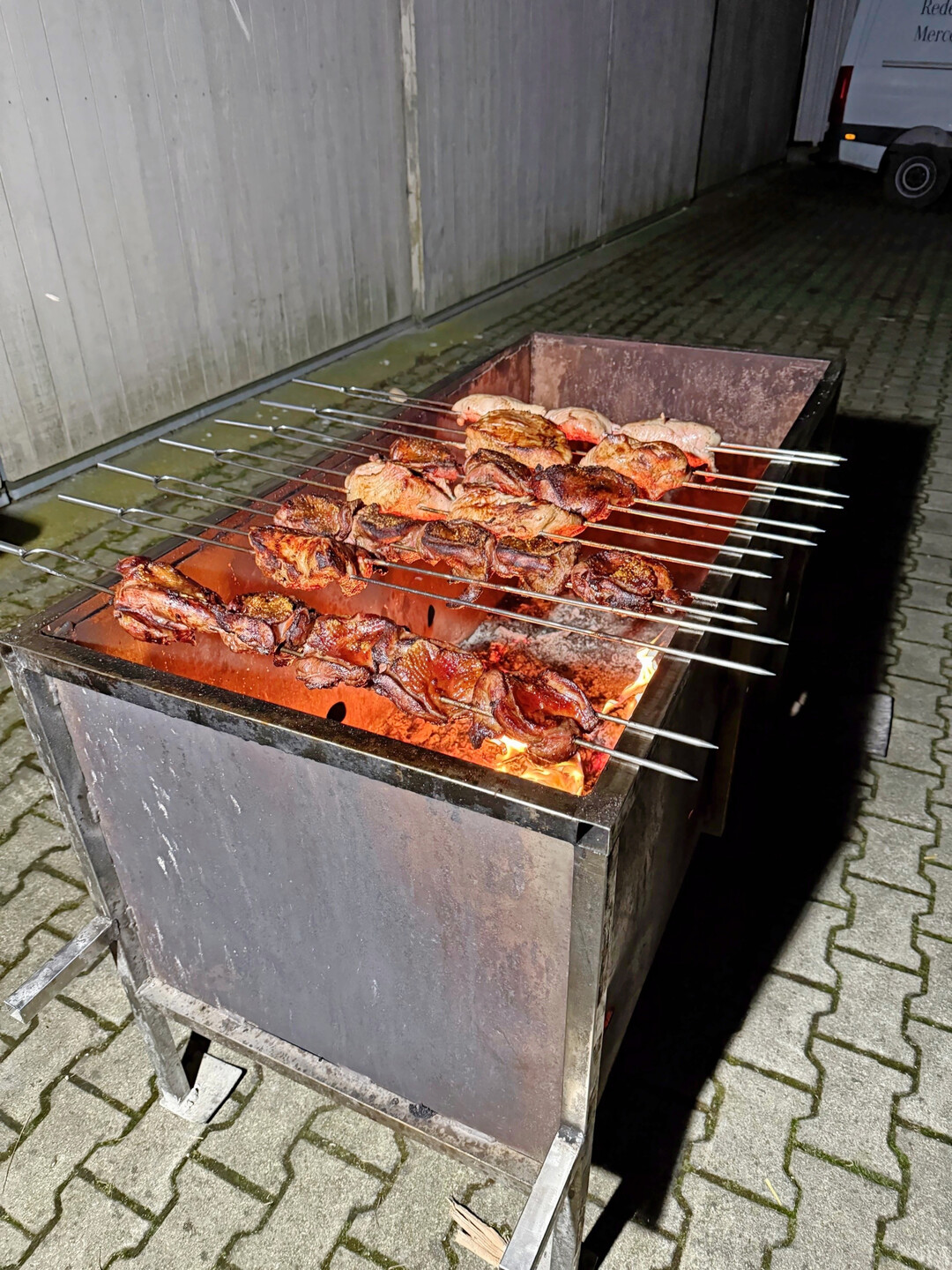 Brasilianische Grillspiee waren eine der vielen leckeren Fleischspezialitten. 