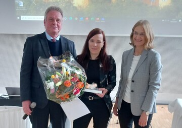 Preisverleihung: Dr. Zeller, Dr. Giersberg und Prof. Dr. Potschka