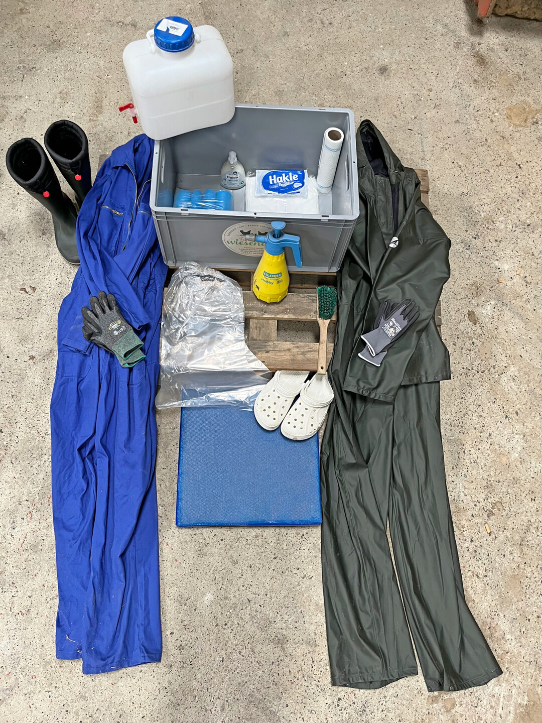 Mobile Hygienebox von Mobilstallhalter Florian Harms.