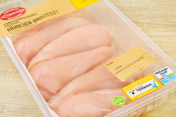 Hhnchenbrustfilet mit der Kennzeichnung Haltungsform 2.