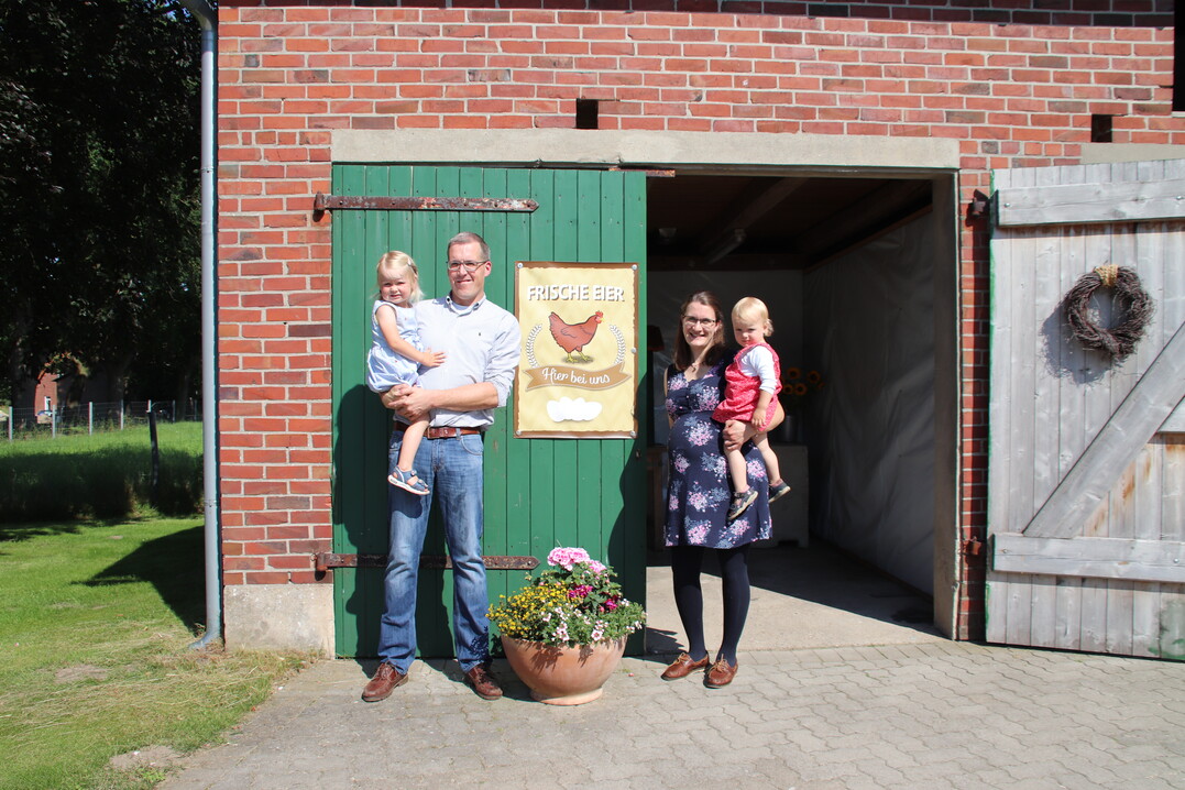 Bente Bronsema hat
sich mithilfe ihres Mannes Hauke ihren Traum
vom landwirtschaftlichen Betrieb und einer
eigenen Familie erfllt.  
