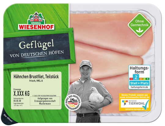 Wiesenhof nutzt als erste Fleischmarke das Herkunftskennzeichen Gutes aus Deutscher Landwirtschaft.