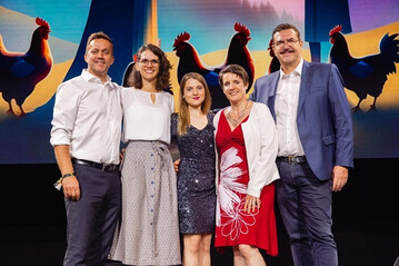 Team der Geflgelwirtschaft sterreich: Markus Lukas, Christina Buchinger, Martina Rittsteuer, Ulrike Mitsch und Michael Wurzer