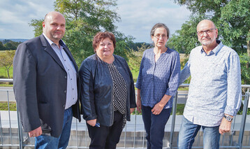 Das Thringer Vorstandsteam (v. l.): Silvio Schmidt, Annerose
Blttner, Dr. Christine Ahlers und Frank Wolfram. 