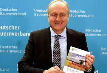 Die Unternehmensergebnisse der Landwirtschaft im abgelaufenen Wirtschaftsjahr 2021/22 konnten sich deutlich verbessern. Im Bild: Joachim Rukwied, Prsident des Deutschen Bauernverbandes.
