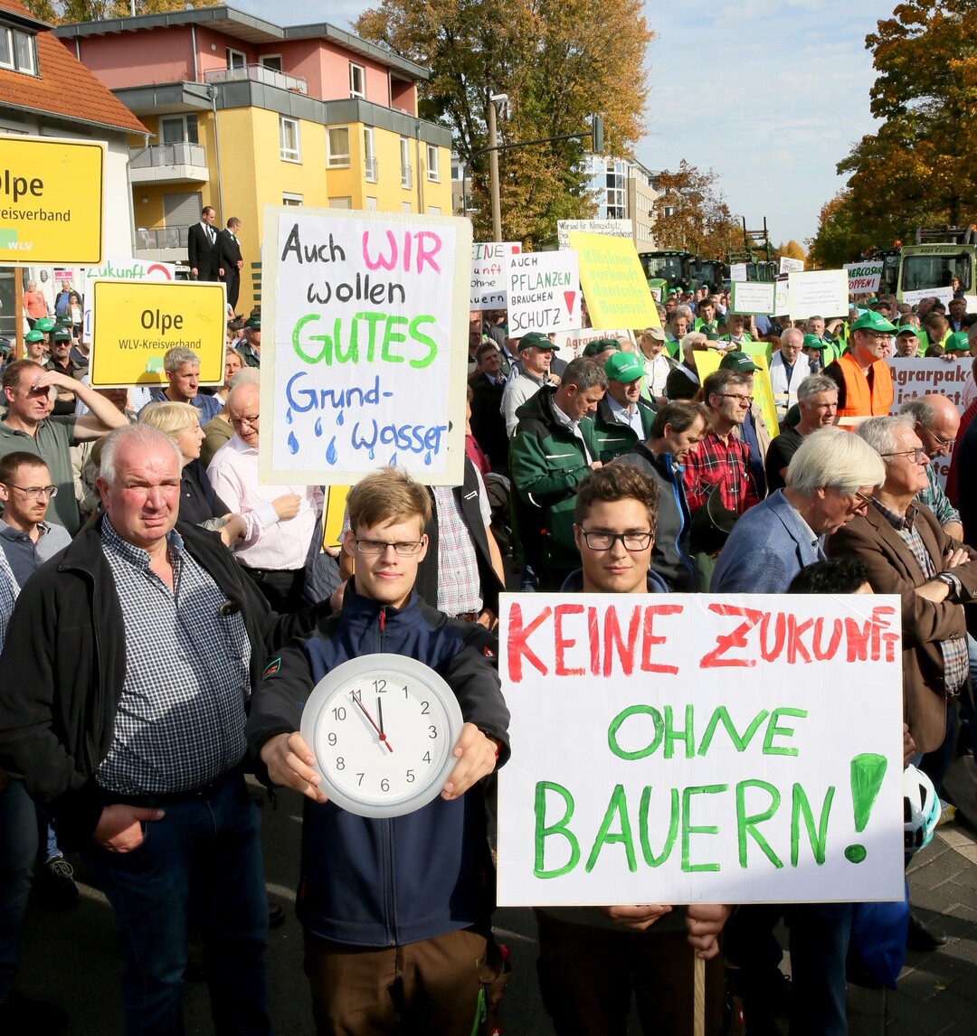 Demo der Bauernverbnde im Rheinland und in NRW am 14. Oktober in Bonn.