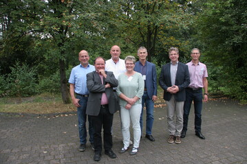 Der neue Vorstand des GWV Rheinland-Pfalz (v.l.): Wolfgang Schben (neu), Guido Andres (1. Vorsitzender), Hermann Hennes (neu), Geschfstfhrerin Helga Futterknecht, Wolfgang Hessemer (stellv. VS), Lambert Lehnertz, Mattias Kraut. Nicht abgebildet ist der wiedergewhlte Bernd Maurer. 