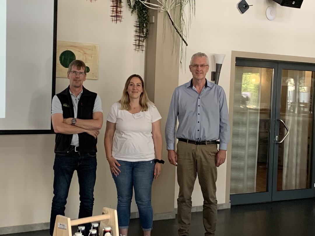 Referenten und Verantwortliche des Seminars vom Netzwerk Fokus Tierwohl (v.l.): Mark Paulmann, Carolin Spies, Heinz Pruisken