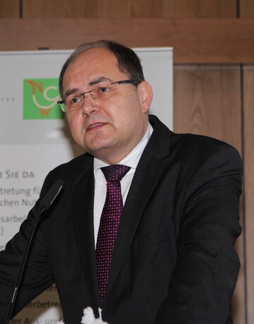 Bundeslandwirtschaftsminister Christian Schmidt auf der NGW-Mitgliederversammlung am 10.12.2015.