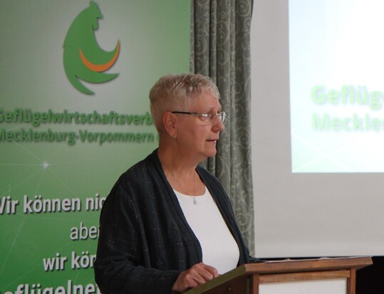 Marion Dorn, Vorsitzende des Geflgelwirtschaftsverbandes Mecklenburg-Vorpommern.