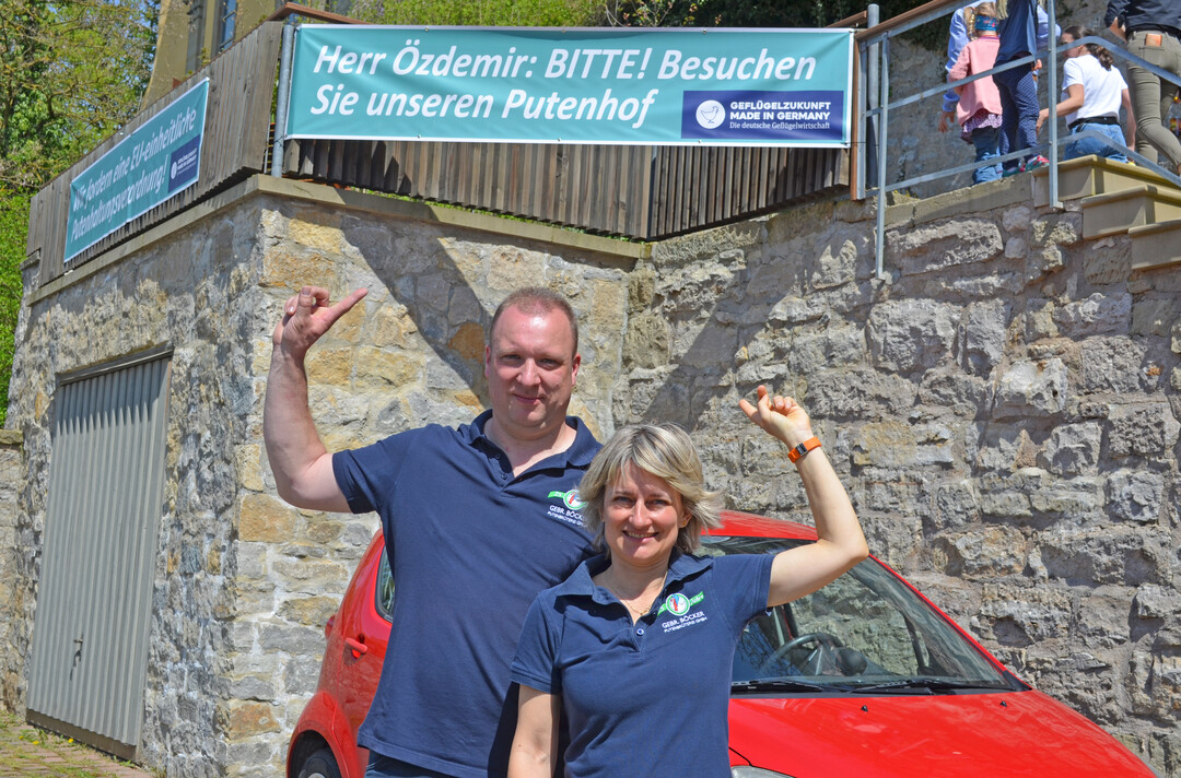 Michael und Sabine Preuß von der Gebrüder Böcker Putenbrüterei aus Wallhausen.