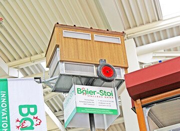 Hingucker auf der EuroTier 2022: der kleinste, voll funktionsfhige Mobilstall der Welt.