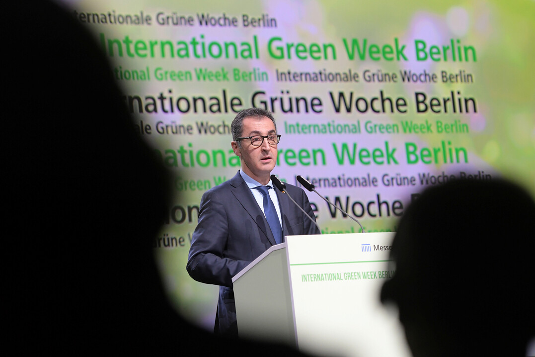 Cem Özdemir auf der Internationalen Grünen Messe (IGW) 2023 in Berlin.