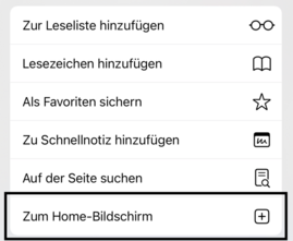 iOS Teilen-Dialog