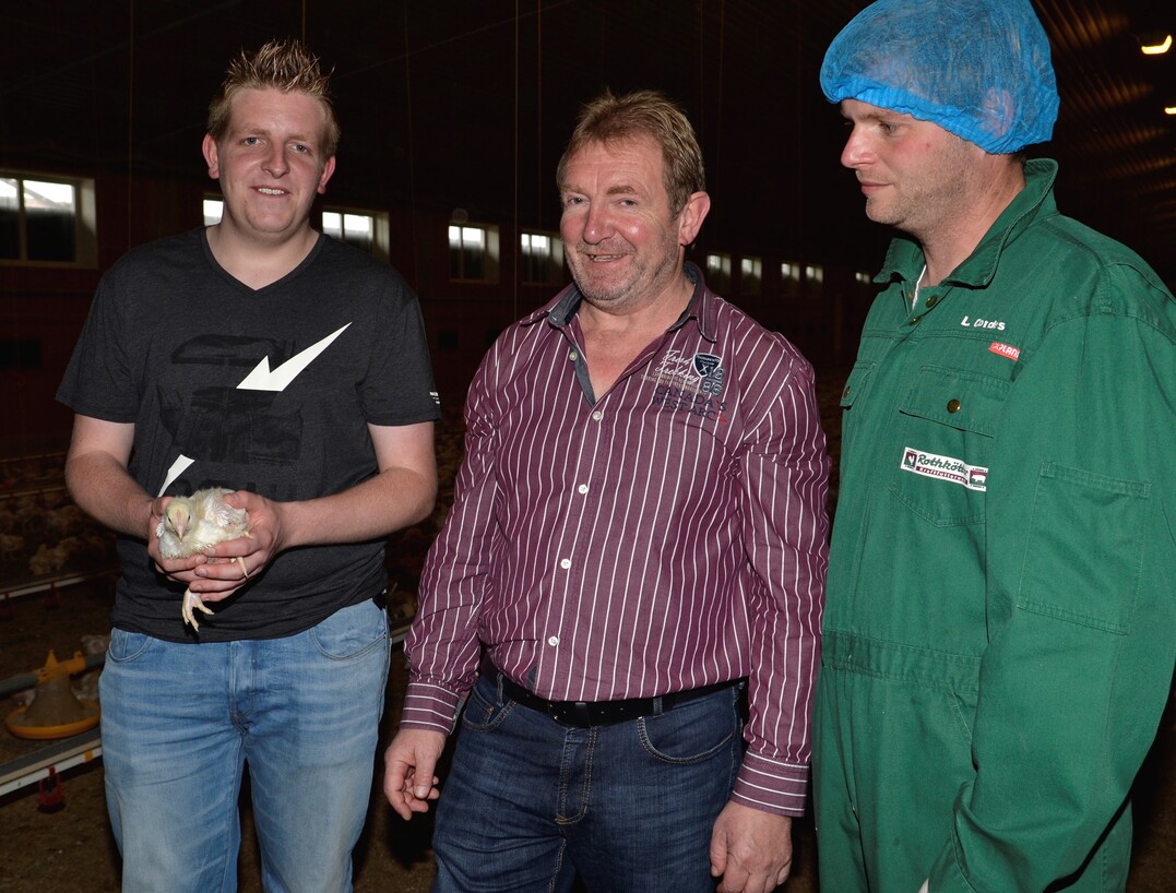 Heinz Brake (l.) mit Vater Heinrich Brake (Mitte) und Berater Ludger Cordes (r.).