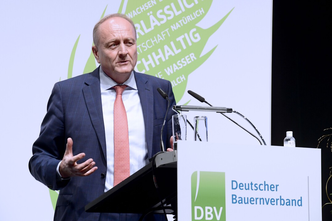Für vier Jahre zum DBV-Präsidenten wiedergewählt: Joachim Rukwied.