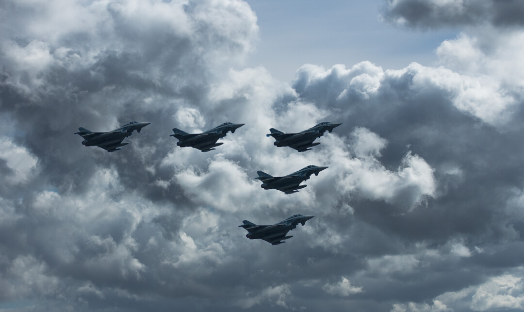Eurofighter im Formationsflug