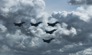 Eurofighter im Formationsflug