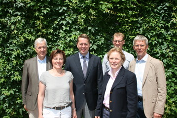 VDP-Vorstand und Beisitzer: Claus Eilers-Rethwisch, Christa Lenz, Thomas Storck, Bettina Grfin von Spee, Ralf Oltmann und Gernot Kuhlmann (von links).