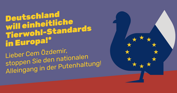 Der ZDG hat eine Anzeigenkampagne gestartet. Darin fordert der Verband den Landwirtschaftsminister dazu auf, sich fr EU-weit geltende Haltungsstandards in der Putenhaltung einzusetzen.