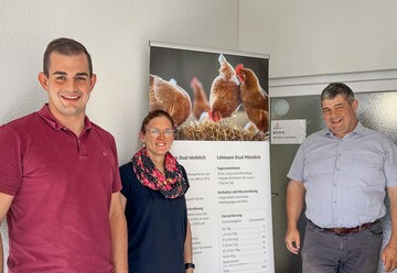 Andreas Dbeli, Sabine Mller und Magnus Dbeli sind stolz auf die bisherige Zuchtarbeit.